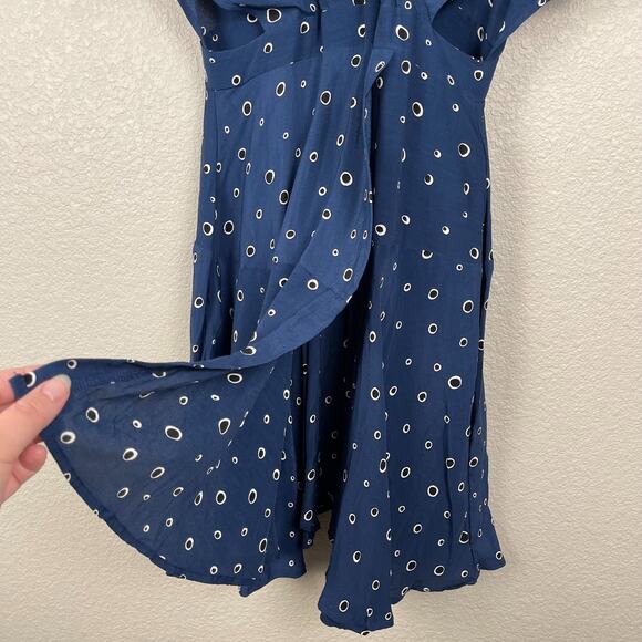 Faithfull The Brand Alto Dress Blue Polka Dot 6 - Picture 7 of 15